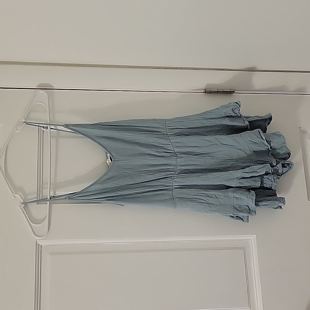 Tilly's Blue Ruffle Layered Romper Size S